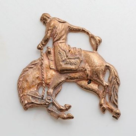 Picture of Red Bronze Bronco Rider Rodeo Cast, 22x43mm