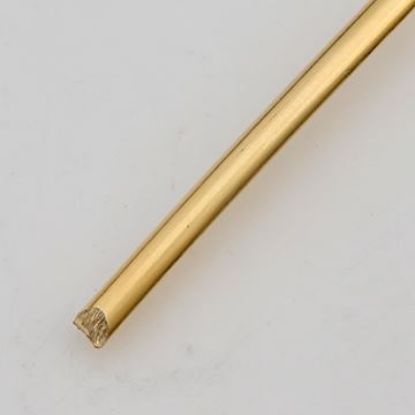 Picture of Red Brass Half-Round Wire 10ga (.102"), Pre-cut 10' Coil