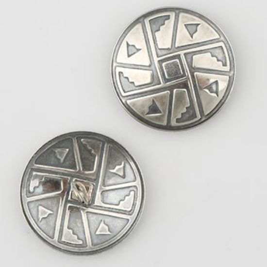 Picture of Sterling Silver Taos 20ga Concho with Loop, 25mm