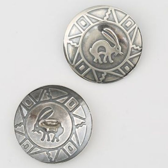 Picture of Sterling Silver Rabbit Concho with Loop 25mm 20ga