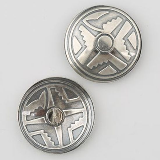 Picture of Sterling Silver Navajo 20ga Concho with Loop, 25mm