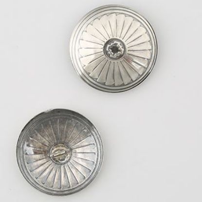 Picture of Sterling Silver Radial 20ga Concho with Loop, 25mm