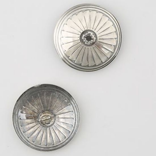 Picture of Sterling Silver Radial 20ga Concho with Loop, 25mm