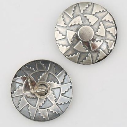 Picture of Sterling Silver Basket 20ga Concho with Loop, 25mm