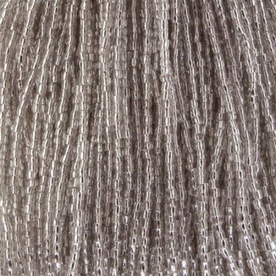 Picture of 3-Cut Size 9/0, Preciosa Czech Seed Bead, Transparent Crystal Silver-Lined, Sold by the Hank 