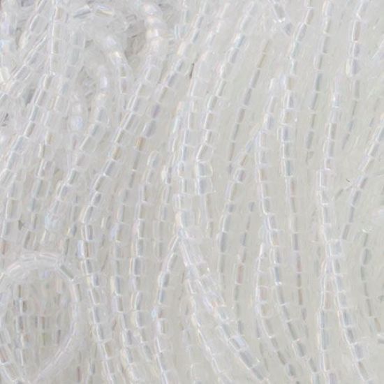 Picture of 3-Cut Size 9/0, Preciosa Czech Seed Bead, Transparent Crystal Iris, Sold by the Hank