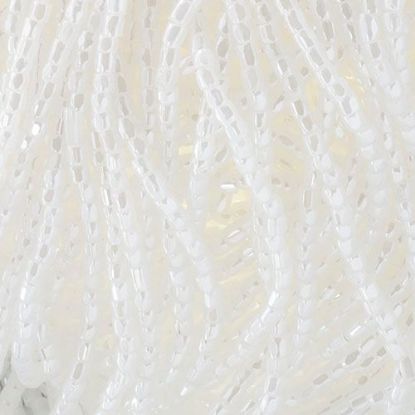 Picture of 3-Cut Size 9/0, Preciosa Czech Seed Bead, Opaque White Pearl, Sold by the Hank