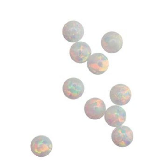 Picture of Imitation Opal, Round Cabochon, 3mm