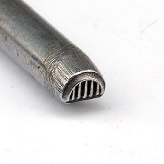 Picture of Steel Stamp, #3 Arch with Lines, 1/4"