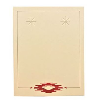 Picture of Tan Earring Card with Red Design, 2-3/8" x 3", Sold per pkg of 100