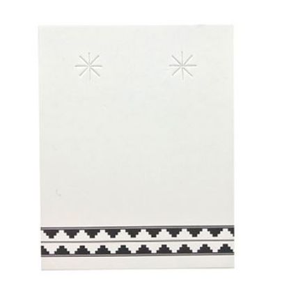 Picture of Grey Earring Card with Black Design, 2-3/8" x 3", Sold per pkg of 100
