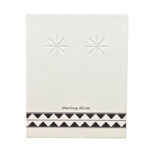 Picture of Grey Earring Card with Black Design, 1-5/8" x 2", Sold per pkg of 100