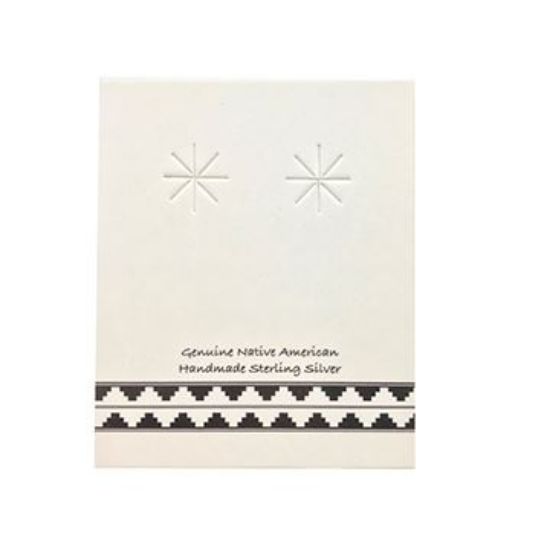 Picture of Grey Earring Card with Black Design, 1-5/8" x 2", Sold per pkg of 100