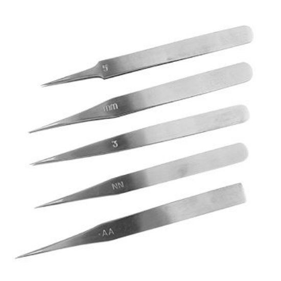 Picture of Five Piece Tweezer Set