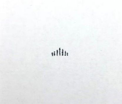 Picture of Steel Stamp, #6 Triangle Wide Lines, 1/4"