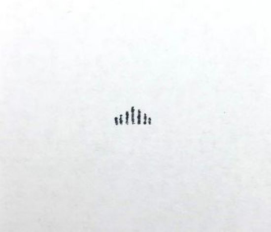 Picture of Steel Stamp, #6 Triangle Wide Lines, 1/4"