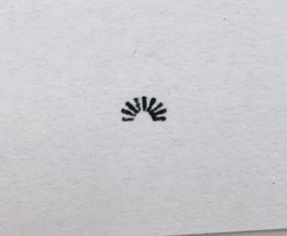 Picture of Steel Stamp, #5 Sunburst, 1/4"