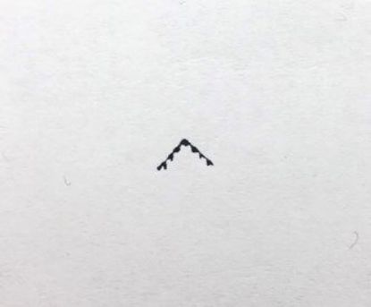 Picture of Steel Stamp, #16 Triangle Border, 1/4"