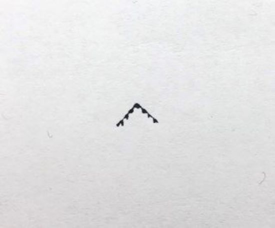 Picture of Steel Stamp, #16 Triangle Border, 1/4"