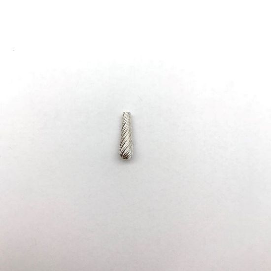 Picture of Sterling Silver Corrugated Drop Bead, 5x16mm
