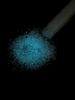 Picture of Size 11 Japanese Seed Beads, Crystal/Blue Splash Glow in the Dark (#2701), Approximately 25 Grams