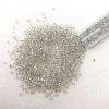 Picture of Size 11 Japanese Seed Beads, Slilver Lined Crystal/Blue Splash Glow in the Dark (#2701S), Approximately 25 Grams