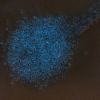Picture of Size 11 Japanese Seed Beads, Slilver Lined Crystal/Blue Splash Glow in the Dark (#2701S), Approximately 25 Grams