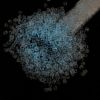 Picture of Size 8 Japanese Seed Beads, Crystal/Blue Splash Glow in the Dark (#2701), Approximately 25 Grams