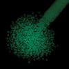 Picture of Size 8 Japanese Seed Beads, Green Crystal/Bright Green Glow in the Dark Seed Bead (#2710), Approximately 25 Grams