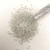 Picture of Size 8 Japanese Seed Beads, Silver Linned Crystal/Blue Splash Glow in the Dark (#2701S), Approximately 25 Grams