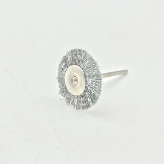 Picture of Steel Wire Brush 1" Diameter, with 3/32" Mandrel