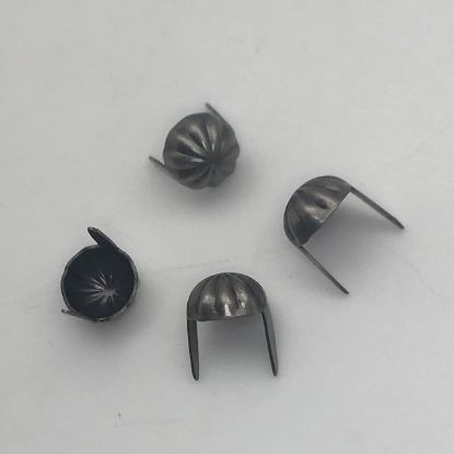 Picture of Silver Plated Oxidized Concho Spot, 9.6mm<br />20pcPkg