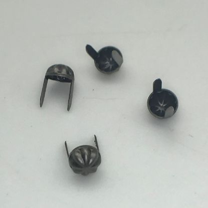 Picture of Silver Plated Oxidized Concho Spot, 6.3mm<br />20pc Pkg