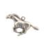 Picture of Sterling Silver Machine Cast Loop Running Horse Charm