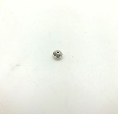 Picture of Sterling Silver Corrugated Rondelle Bead, 4.2x6.2mm