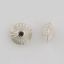 Picture of Sterling Silver Corrugated Dome Seam Beads 8mm<br />10 Beads