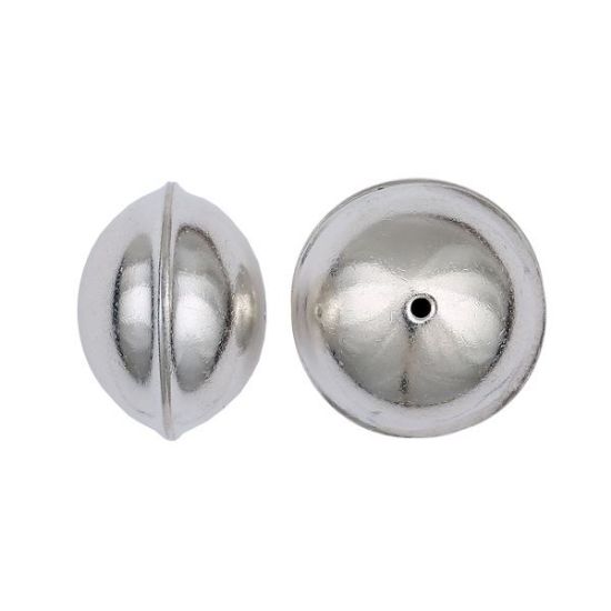 Picture of Sterling Silver Navajo Pearl Plain Bead 20mm