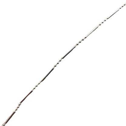 Picture of Sterling Silver Bead And Tube Chain 18 Inch x 1.55mm