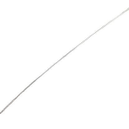 Picture of Sterling Silver Box Chain 22 Inch x 0.70mm. Made in Italy