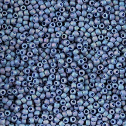 Picture of Size 11 Japanese Seed Beads, Semi-Glazed Soft Blue (#2636F), Approximately 25 Grams