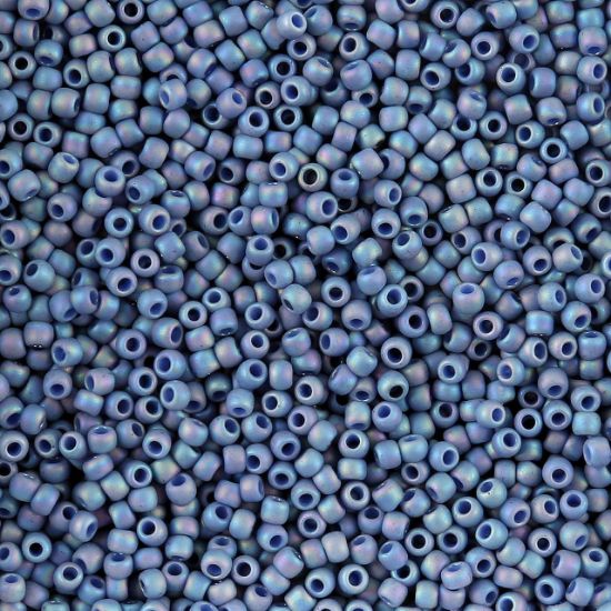 Picture of Size 11 Japanese Seed Beads, Semi-Glazed Soft Blue (#2636F), Approximately 25 Grams