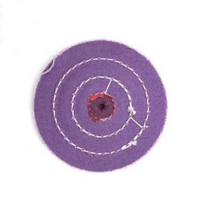 Picture of 4" PURPLE Treated Buff Wheel