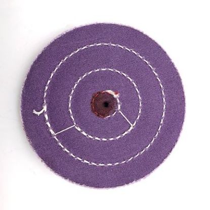 Picture of 5" PURPLE Treated Buff Wheel