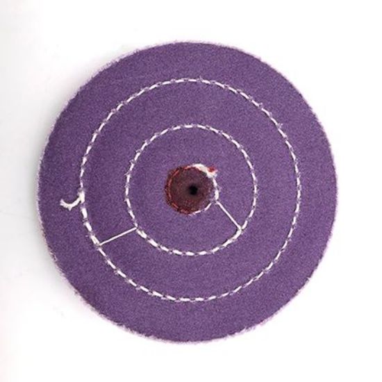Picture of 5" PURPLE Treated Buff Wheel
