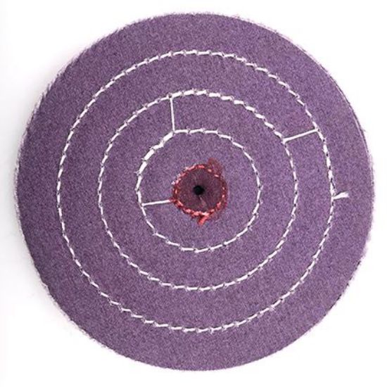 Picture of 6" PURPLE Treated Buff Wheel