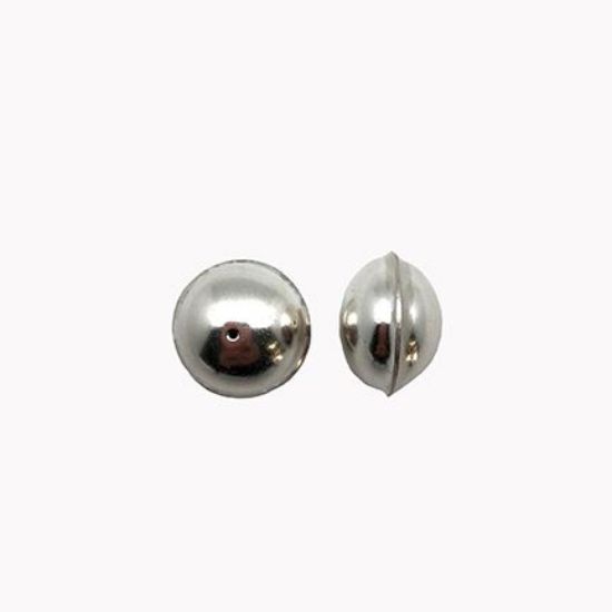 Picture of Sterling Silver Navajo Pearl Plain Bead 24mm