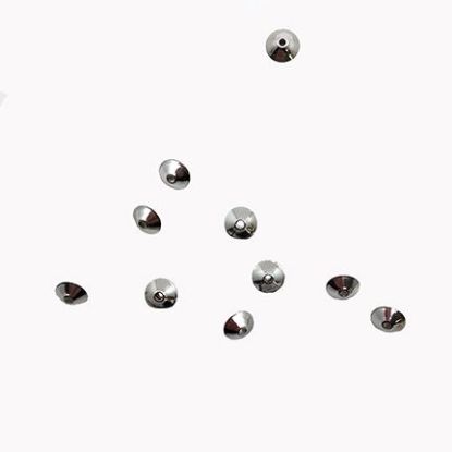 Picture of Sterling Silver Plain Dome Seam Beads 8mm<br />10 Beads