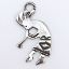 Picture of Sterling Silver Kokopelli Charm Machine Cast 12x22mm