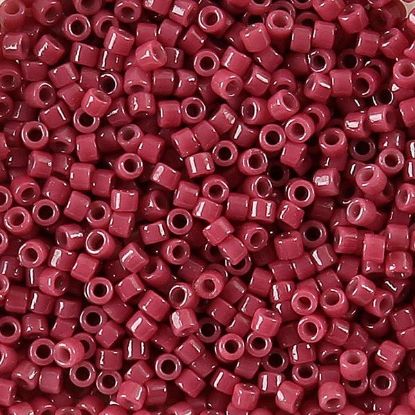 Picture of Miyuki Delica Size 11 Seed Beads, Duracoat Opaque Dyed Antique Rose