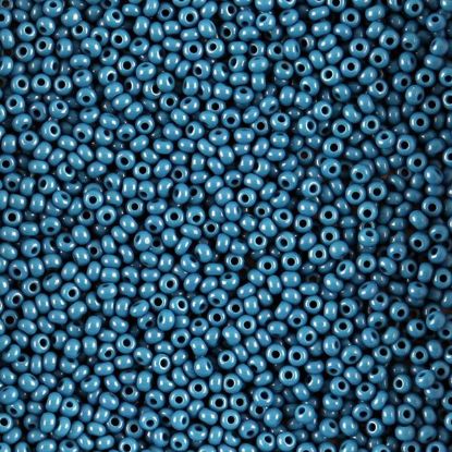 Picture of Size 10 Czech Seed Beads, Opaque Dark Blue, Approximately 25 Grams